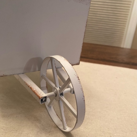 Fall Decor, Hello Fall Wheelbarrow Decor, Fall Metal Wheelbarrow Centerpiece - Picture 12 of 16